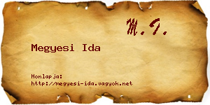 Megyesi Ida névjegykártya