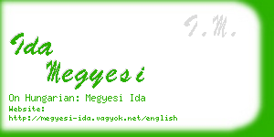 ida megyesi business card